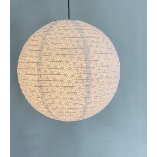MIDOSHARK Nordic minimalist style handmade round dandelion pattern paper lampshade