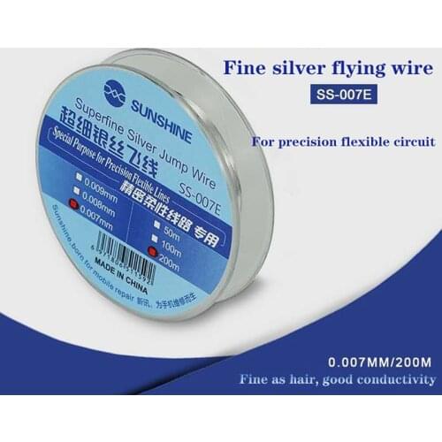SUNSHINE SS-007E silver wire flying wire jumper for mobile phone CPU fingerprint touch special maintenance flying wire