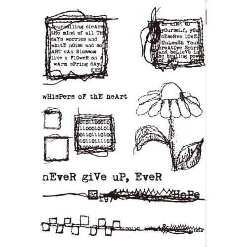 Cartoon Transparent Clear Silicone Stamp/seal for DIY Scrapbooking/photo Album Decorative Clear Stamp Sheets ST0181