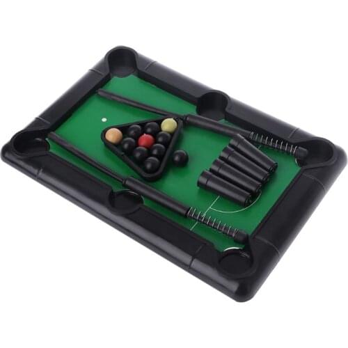 Novelty Mini Desktop Pool Table Billiard Tabletop Pool Toy Game Set Parent-child Interaction Children Educational Toys