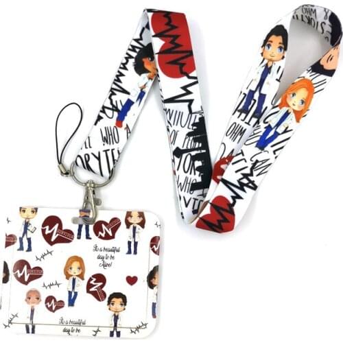 Greys Anatomy Doctor Credit Card ID Holder Bag Student Women Travel Bank Bus Business Card Cover Badge Accessories Gifts