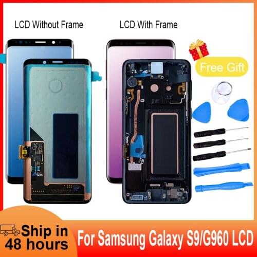 Original New Samsung Galaxy S9 LCD with frame touch screen digital assembly