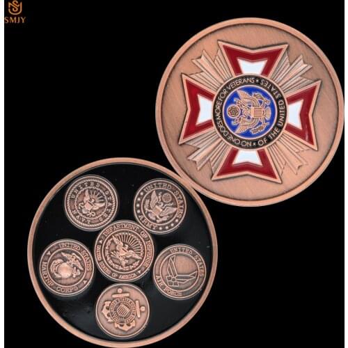 US Military Commemorative Coin US Navy USMC US Coast Guard USCG Ministry of Defense Service Worldwide Souvenir Collection