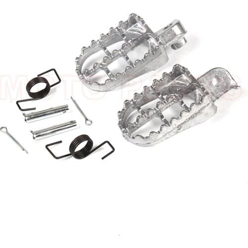 Foot Pegs Pedals for TW200 PW50 PW80 Pit Dirt Bike SSR SDG Footrests Foot Pegs Set For X R 50 XR70 Pit