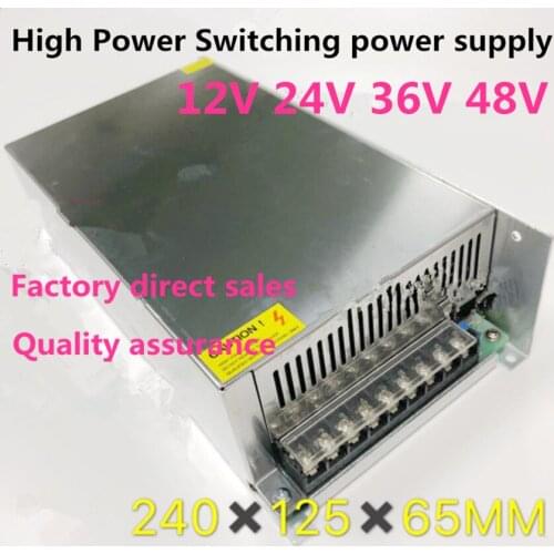 AC DC12V 24V 36V 48V adjustable industrial control equipment High-power switching power supply 600W 720W 800W 1000W 1200W 1500W