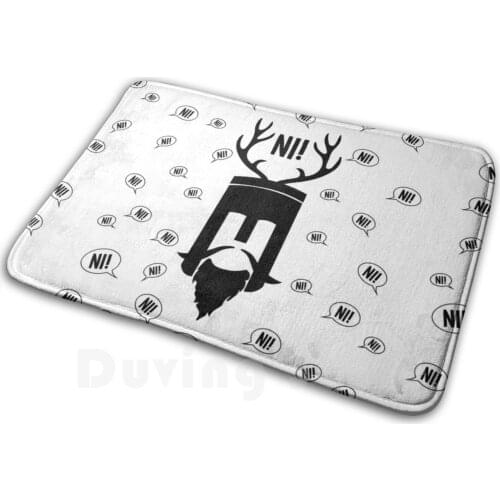 Knights Who Say! Mat Rug Carpet Anti-Slip Floor Mats Bedroom Ni Knights Holy Grail Monty Python