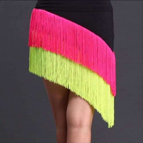 Dance Costume Practice Dance Skirt Knee-high Latin Dance Skirt for Woman/female,Ballroom costume performance wear Practice Dress