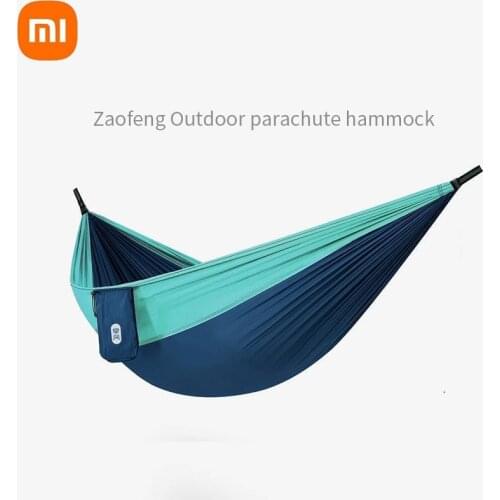 Xiaomi Zaofeng Outdoor Hammock Parachute Cloth Anti-rollover Swing Bed Outdoor Camping Hammock Adult Sleeping Bed