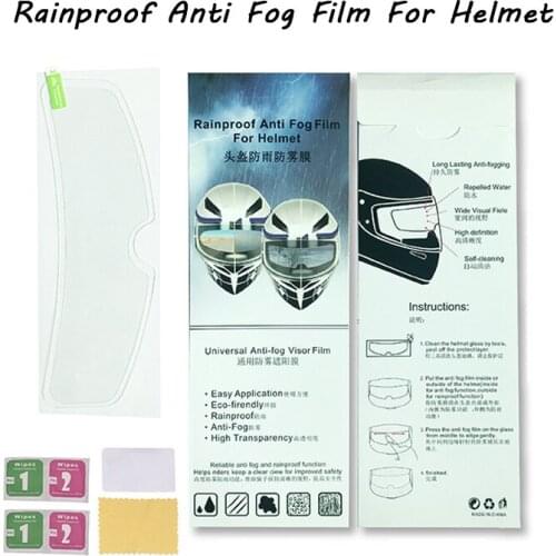 Universal Motorcycle Accessories Helmet Anti-rain Anti-fog Film Racing Electric Car Half-helmet Anti-fog Lens Patch
