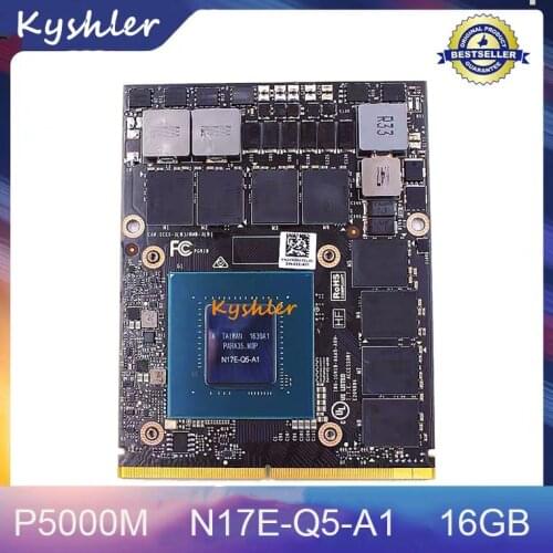 Original P5000M P5000 DDR5 16GB Video Graphics VGA Card N17E-Q5-A1 With X-Bracket For HP ZBook 17 G3 G4 Dell M7710 M7720 Fujitsu