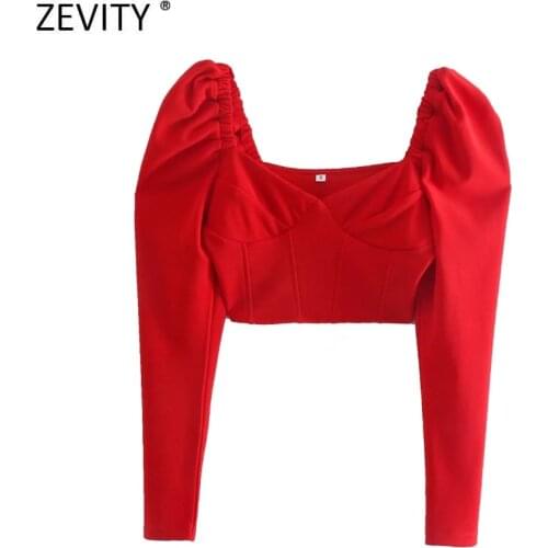 ZEVITY Red Blouses