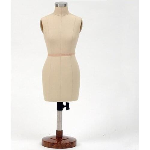 Female torso body wooden flexible doll mannequins, tripod stand 1:2 manikin body clothing cut,can pin Masturbation sex B068