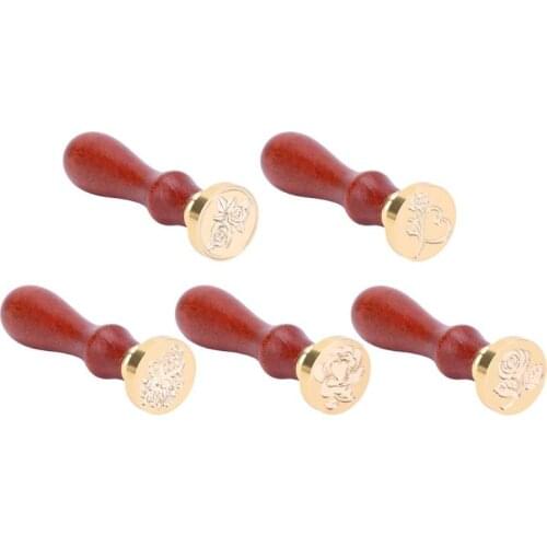 1Pc Antique Plants Metal Sealing Wax Seal Stamp for DIY Wedding Invitations Decor Ancient Wax Stamp Craft