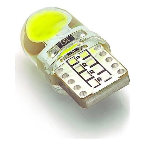 1 pcs Auto T10 w5w Led Cold White 194 LED 168 COB Silica Car Super Bright Turn Side License Plate Light Lamp Bulb DC 12V