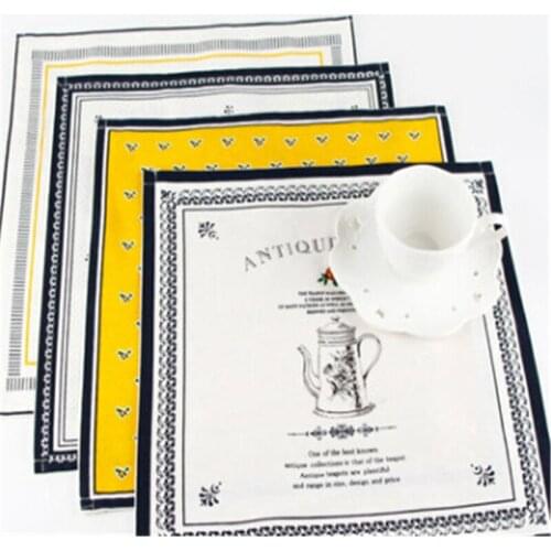1 Pc Creative Art Table Napkin Europe Fabric Classical Style Cotton Linen Cloth Table Napkin Home Hotel Table Decoration