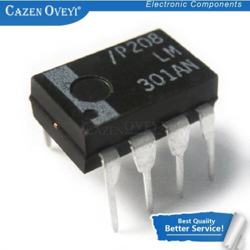 10pcs/lot LM301AN DIP8 LM301 DIP Operational Amplifiers LM301A In Stock