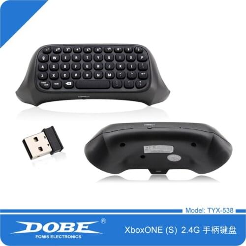 2.4GHz Wireless Chatpad for Xbox 1/Xbox One/Xbox One S Game Controller Gamepad Chat Pad Mini External Keyboard