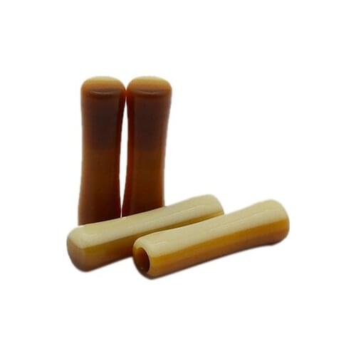 New 4 Pcs For Selling 5.9*22mm Khaki-Brown Retro Color Lace Ends Quaint Women High Boots Top Shoelaces Aglets