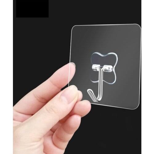 5/10 PCS Sucker Hook Strong Transparent Suction Cup Sucker Wall Hooks Hanger For Kitchen Bathroom Storage Hook Powerful Sucker