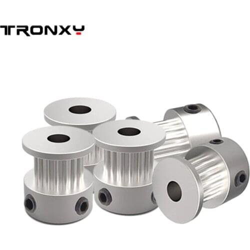 5PCS Tronxy 3D Printer Parts Synchronizing Wheel Timing Pulley 2GT 16 Teeth Support Timing Belt Pulleys 3D Printer Accessoreis