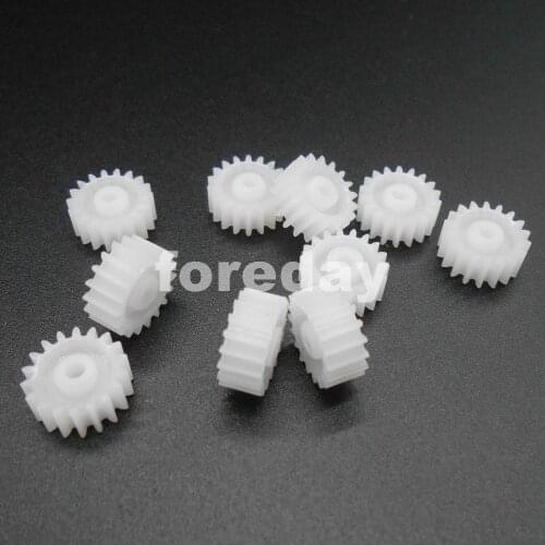 50PCS 18T 18 Teeth DIY Model Accessories Plastic 182A T=18 Spur Gear 0.5 Modulus Aperture: 2mm DIY GEARS 50PCS/LOT *FD269X50