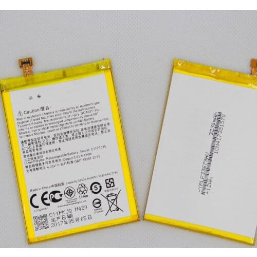ISUNOO 5pcs/lot C11P1325 Battery For ASUS ZenFone 6 /Z6 A600CG /A601CG /T00G Cell Phone Battery Replacement 3230mAh