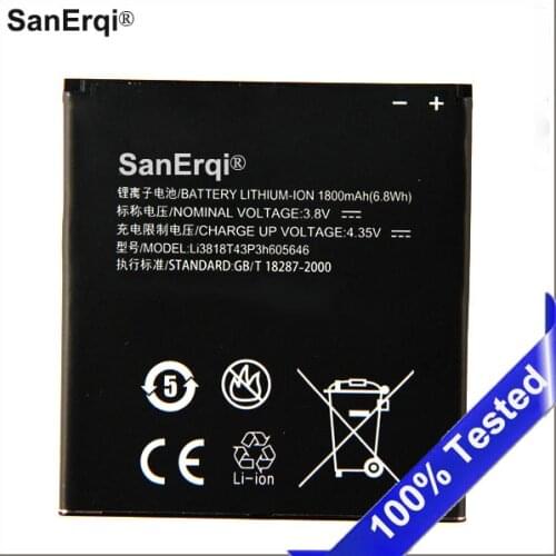 LI3818T43P3H605646 1800mAh battery for ZTE Blade 2 V818w U818 V818 N909 N909D Battery High Quality Bateria Batterij SanErqi