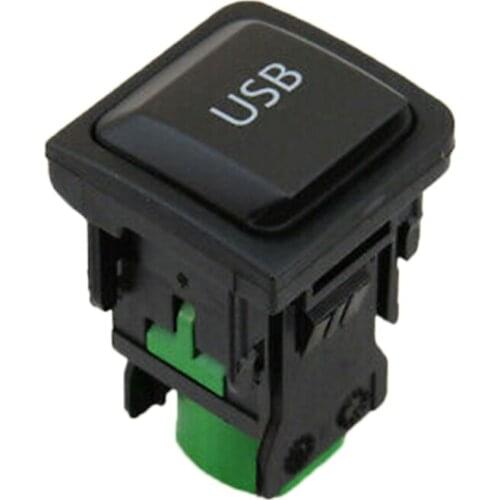 Car USB Switch Button for Passat B6 Golf 6 MK6 VI Jetta MK5 Tiguan Touran Polo EOS Scirocco 5KD035726A