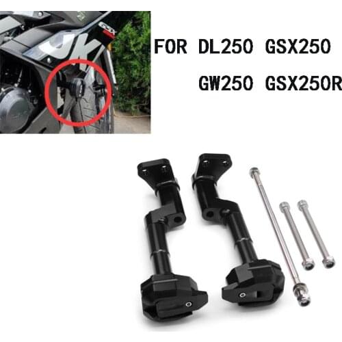 For SUZUKI DL250 GSX250 GW250 GSX250R GSX 250R DL 250 Motorcycle Engine Falling Protection Frame Slider Anti Crash Pad Protector