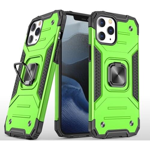 Hybrid PC Silicone Magnet Stand Case for Iphone 12 Pro Max Mini 11 Xs Xr X 6 7 8 Plus Precise Cutout Bag Coque Fitted Cover