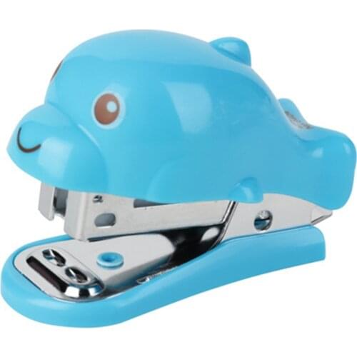 DL Good stapler 0454 Mini cartoon cute stapler small pocket creative student gifts for children Stationery office supplies