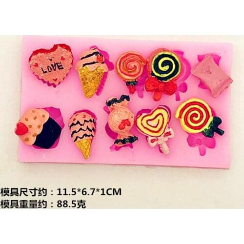 Candy Ice Cream Flip Molded Chocolate Molded Cake Decorative Molded Silicone P810