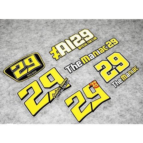 Reflective motorcyle sticker Andrea Lannone No.29 stickers motorbike motocross decals car styling motorcycle racing sticker