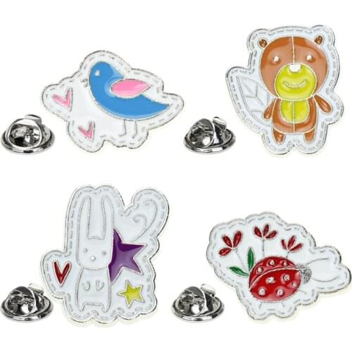 New creative sweet gentle elegance little bear little rabbit cartoon brooch coat clothing collar 2020 cute gift