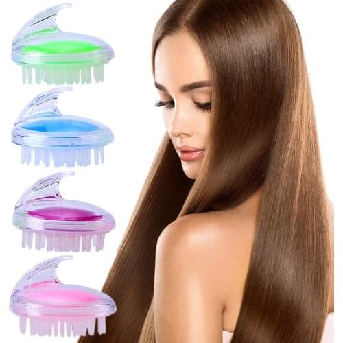 Silicone Head Body Scalp Massage Brush Comb Shampoo Hair Washing Comb Shower Brush Bath Spa Slimming Massage Brush