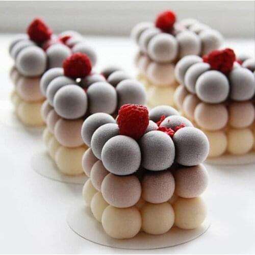 Meibum Magic Ball Mousse Moulds Auspicious Clouds Silicone Cake Molds Non-Stick Pastry Baking Bakeware Dessert Decorating Tools