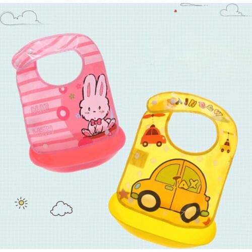 Cartoon Silicone Waterproof Baby Feeding Bib Newborn Baby Bibs Boy Girl Bavoir Bib Infantil Menina Baberos Bebes Bandana Apron