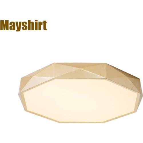 Ultra-thin Gold Ceiling Lights Modern Led PVC Metal Ceiling Lamp Living Room Bedroom Kitchen Hanging Lamp Home Lighting Fixtures