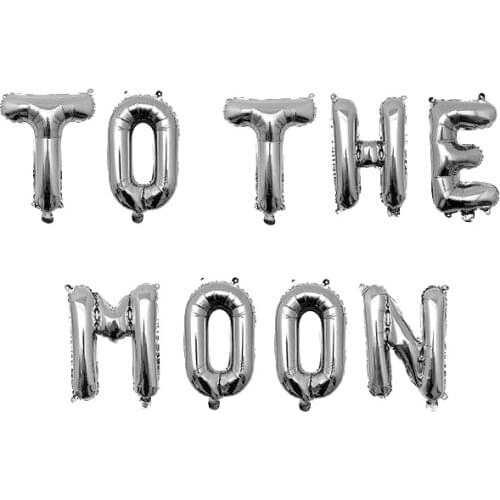 1set Outer Space Party Astronaut Rocket Airplane Foil Balloons TO THE MOON Theme Party Boy Kids Birthday Party Decoration Favors