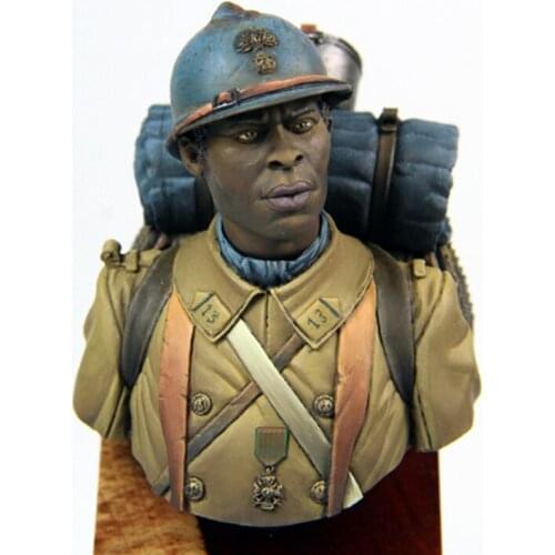 1/12, 1er Reg. Tirailleurs Algerian, France, 1916, Resin Model Bust GK, Historic, Unassembled and unpainted kit