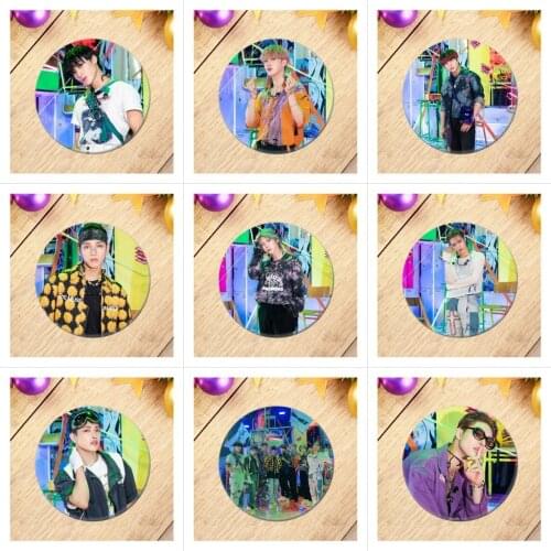 1pcs K-pop ATEEZ Brooch Badge Kpop 58mm ATEEZ Alloy Badge 20-38