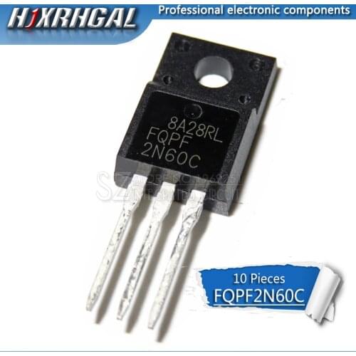 10pcs FQPF2N60C TO-220F 2N60C 2N60 TO220F