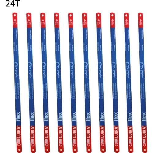 10PCS Hacksaw Blade 300mm Hand Saw Blades 14T/18T/24T Bi-Metal For Meat Wood Cut Steel Hand DIY Model Manual Woodworking