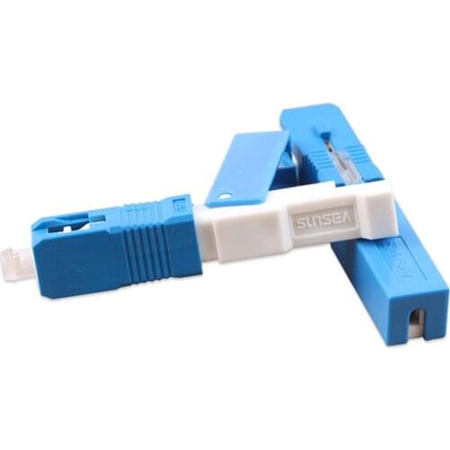 100pieces/lot Sunsea SS03 FTTH SC UPC Optical fibe quick connector SC PC FTTH Fiber Optic Fast Connector SC Connector