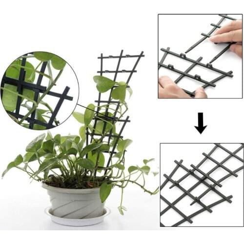 2Pcs Garden Mini Climbing Trellis DIY Plastic Superimposed Potted Plant Support Trellises For Plants Vines