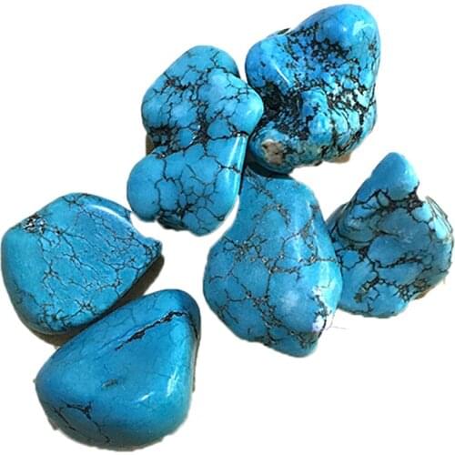200g Natural Turquoise Tumbled Stones Crystal Polished Howlite Chips Chakra Healing Yoga Meditation Gifts Fengshui Decoration