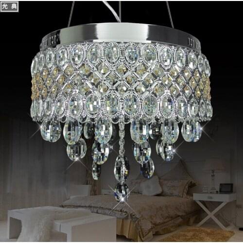 2016 New lighting flush mount LED K9 crystal modern chandelier minimalist lamp living room remote control lamps Luxury lamp