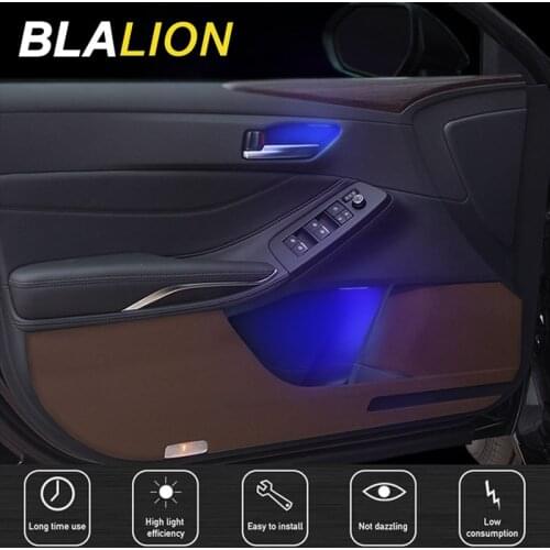 4Pcs/Set Car Armrest Inner Bowl Light Decorative Lights Auto Interior Atmosphere Lamp Door Handle Lighting LED Car Ambient Light