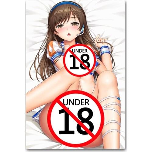 Anime Posters Sexy Girl Beauty Wall Art Posters and Prints Adult Cartoon Canvas Painting Wall Pictures For Living Room Decor