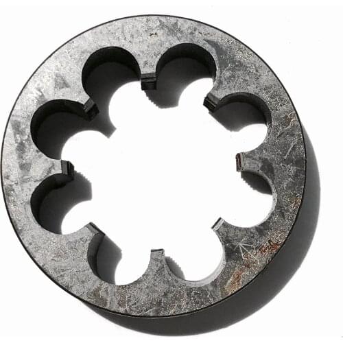 Free shipping 1PC 9SiCr steel made M38*1.0/1.5/2.0mm round Die for steel iron aluminum copper workpiece threading DIYER Maker